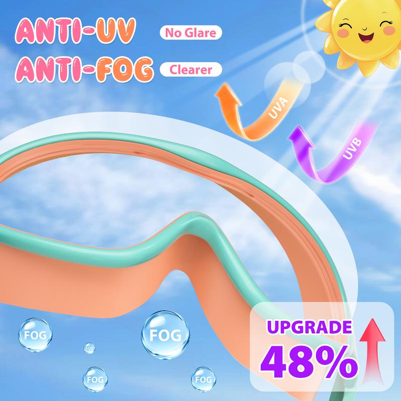 🏊 Kids Swim Goggles  | 💦 Anti-Fog ☀️ UV Protection