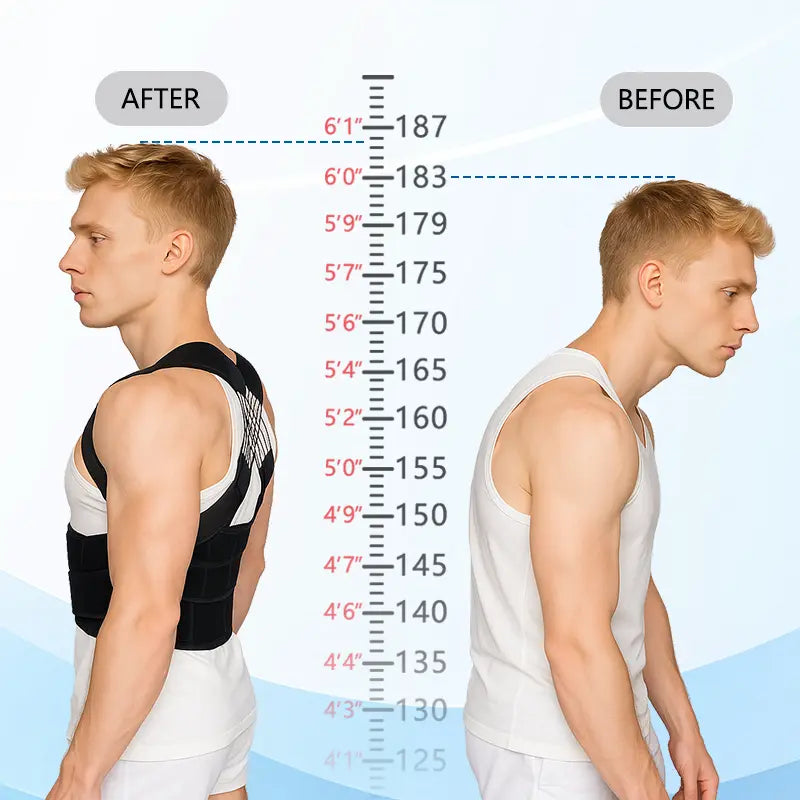 👦 THE ORIGINAL BACK HERO👧 Adjustable Back Posture Corrector with Firm Support for Men & Women