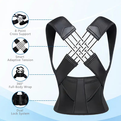 👦 THE ORIGINAL BACK HERO👧 Adjustable Back Posture Corrector with Firm Support for Men & Women