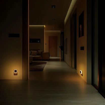 1 Set 6pcs Night Light, Night Lights Plug into Wall , Nightlight Plug in Night Lights, Dusk to Dawn Night Lamp Led Night Light for Bedroom, Bathroom, Hallway Warm White