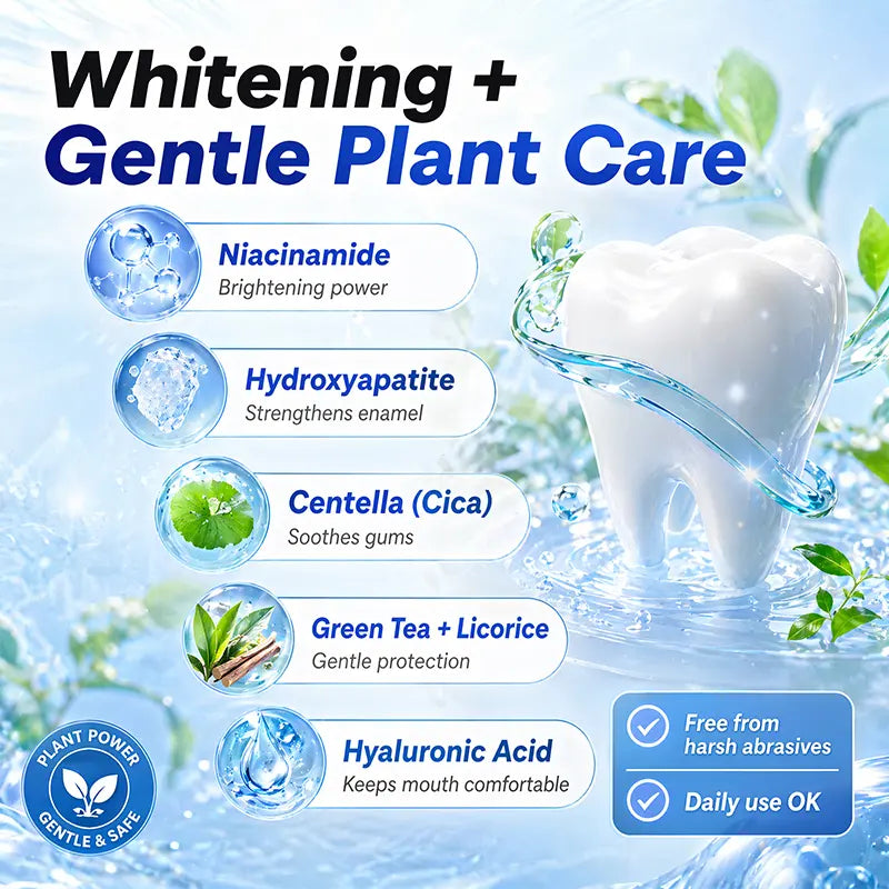 🦷✨Niacinamide Foaming🫧 Whitening Toothpaste 8X - Fresh Breath Stain Removal Gentle Teeth Cleaning