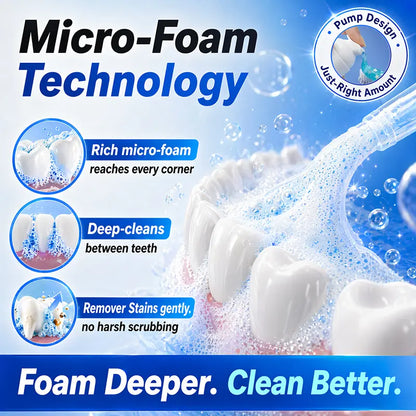 🦷✨Niacinamide Foaming🫧 Whitening Toothpaste 8X - Fresh Breath Stain Removal Gentle Teeth Cleaning