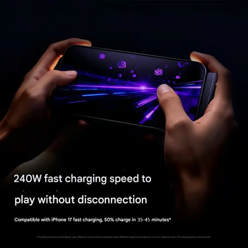Invisible Stand Type-C Charger Cable - 240W Super Fast Charging 2-in-1 Electronic Cord with Cellphone Holder