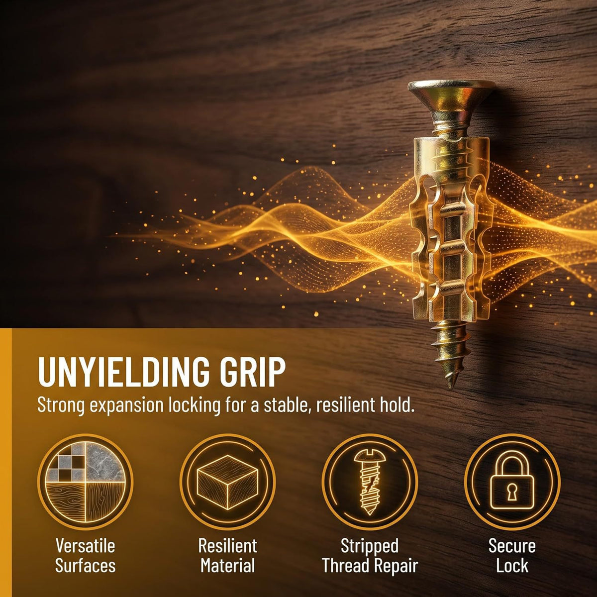Short Expansion Screws Set Door Hinge Thread Repair Fixers for Home Users, Restoration of Cabinet & Tile Mounting (Millimeters Measurement), Wall Anchor