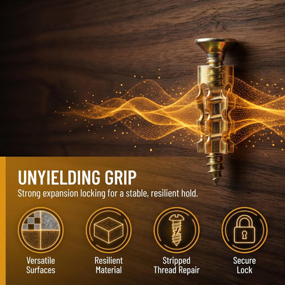 Short Expansion Screws Set Door Hinge Thread Repair Fixers for Home Users, Restoration of Cabinet & Tile Mounting (Millimeters Measurement), Wall Anchor