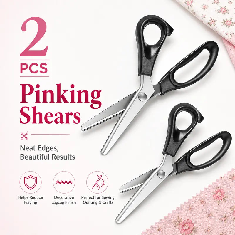Stainless Steel Zig Zag Scissors with Serrated Teeth - Perfect for DIY Crafts