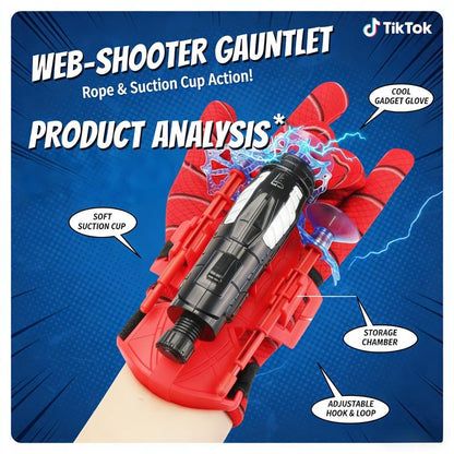 AOTAROW Heroic Spider Silk Superhero Wrist Launcher String Shooter Blasters Toy Set