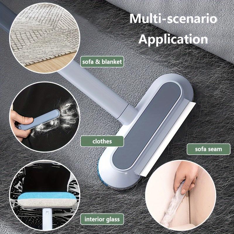 Upgraded Reusable Pet Hair Remover Brush – Extra-Long Handle Lint Cleaner for Dog & Cat Hair
