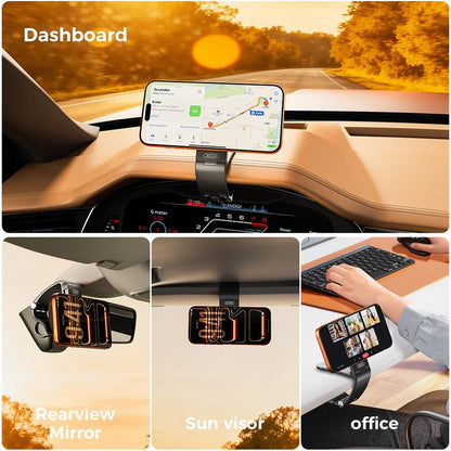 Magnetic Car Phone Mount, Hands Free Cell Phone Holder Clip Car
