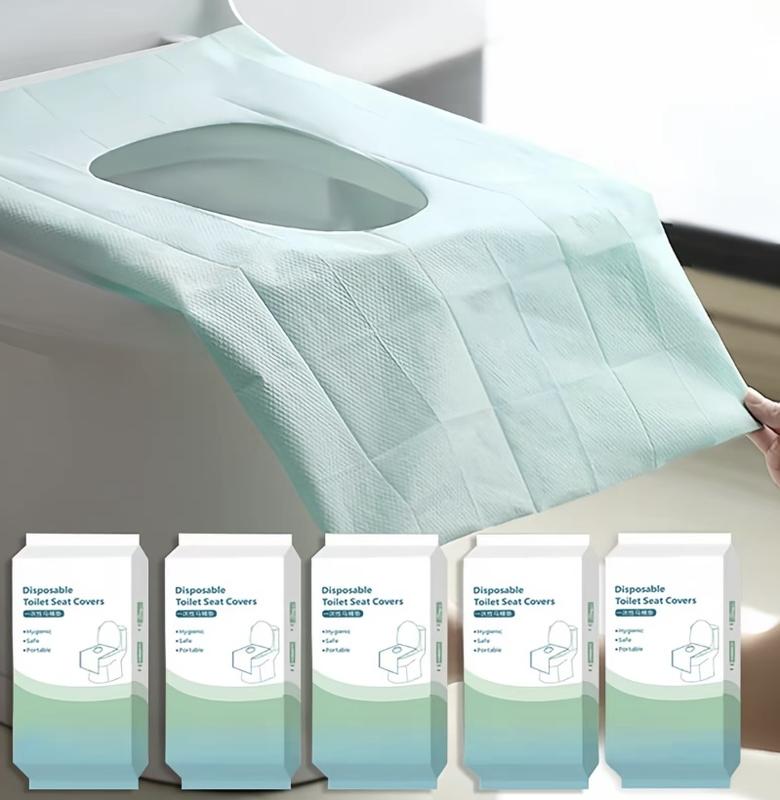 20‑Pack Disposable Individually Wrapped Toilet Seat Covers for Travel & Public Restrooms