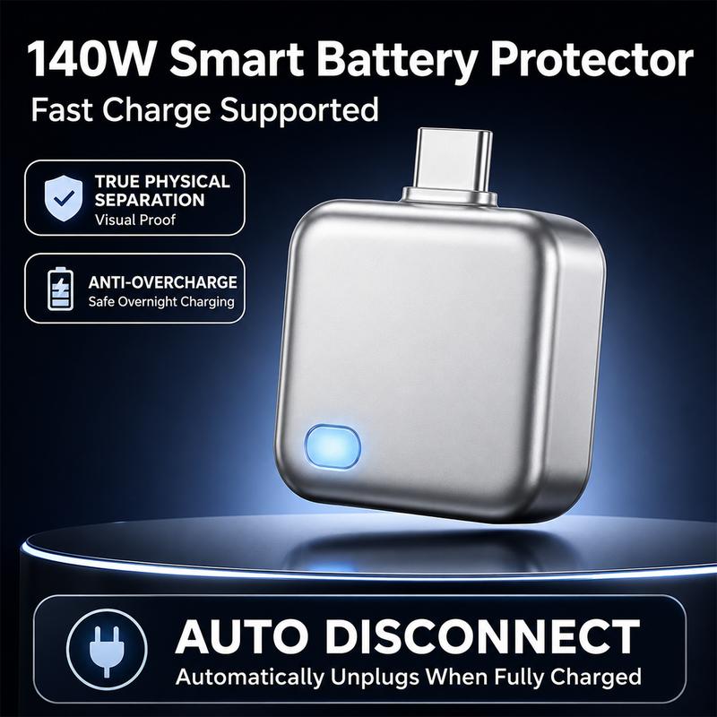 140W USB-C Physical-Disconnect Battery Guard Charger.Keep Your Save At All Time!
