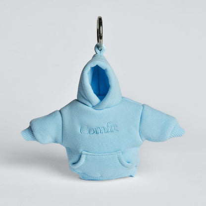 Comfrt | Hoodie Keychain | Miniature Stress Ball Hoodie Clip-On Keychain Charm
