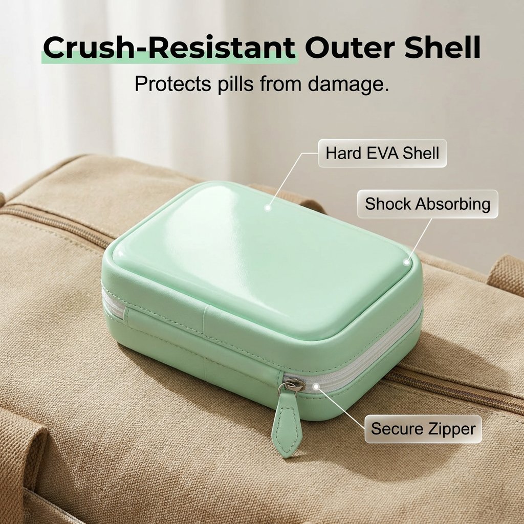 🏆 Last Day Special Price  ! 💊 Waterproof Pill Pouch Set – 7 to 14 Days of Meds & Vitamins💧Waterproof & Crush-Resistant Shell