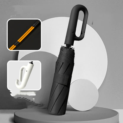 Automatic Folding Umbrella, 1 Count/60pcs Portable Rain Umbrella with Loop Buckle, Windproof & Waterproof Umbrella for Men & Women