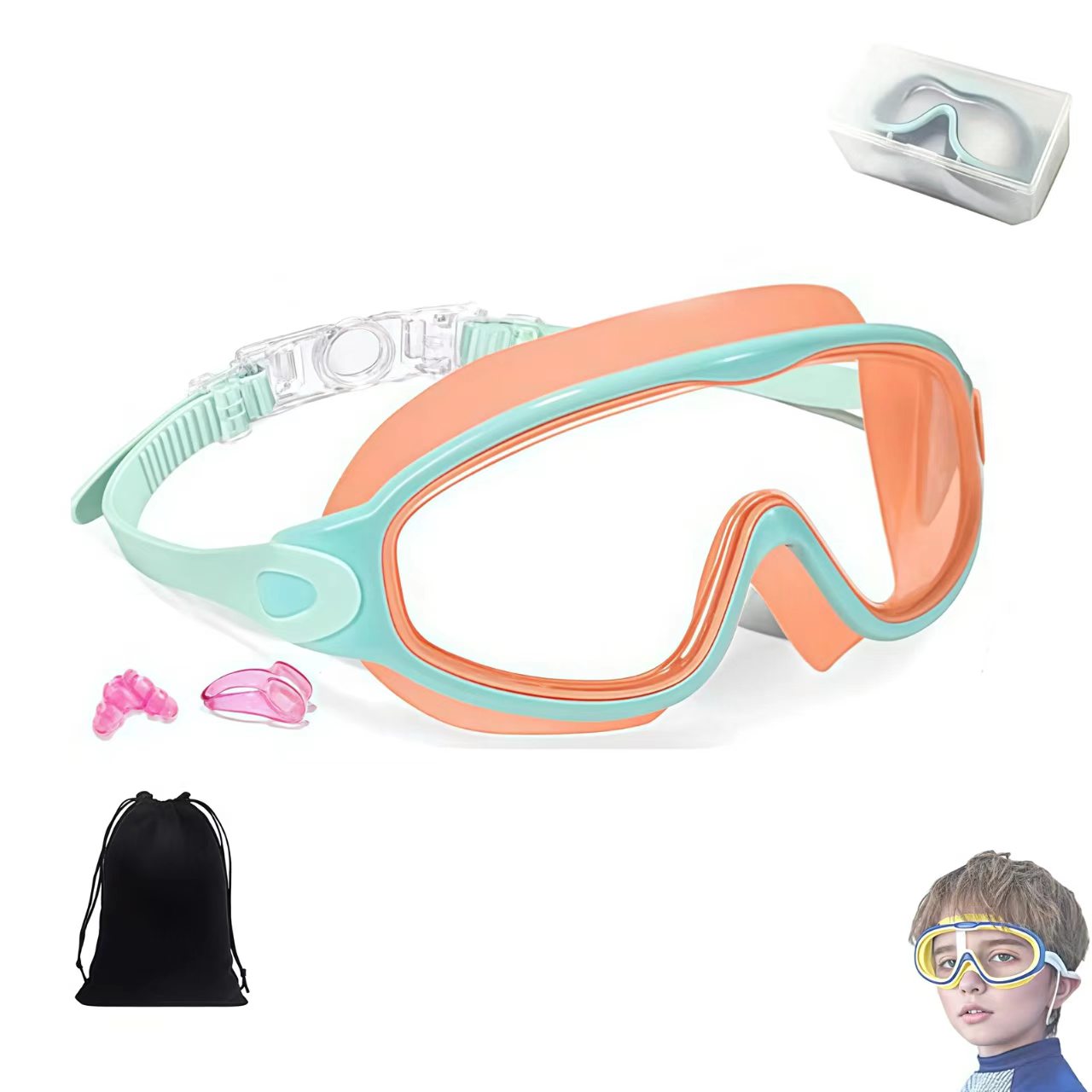 🏊 Kids Swim Goggles  | 💦 Anti-Fog ☀️ UV Protection