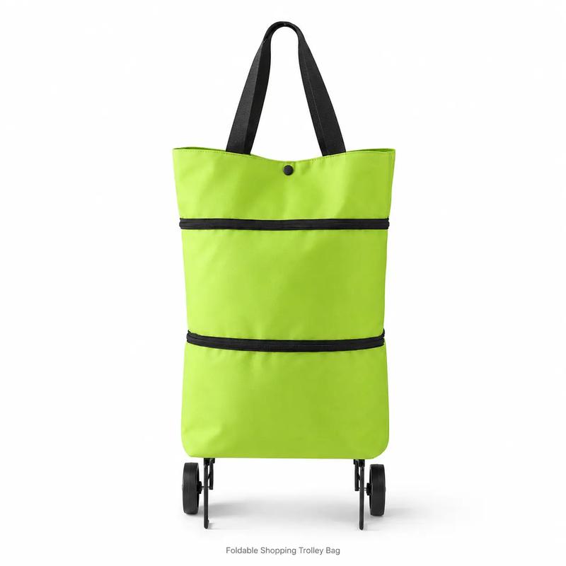 Heavy-Duty Rolling Cart with Reinforced Oxford Fabric, Silent Wheels