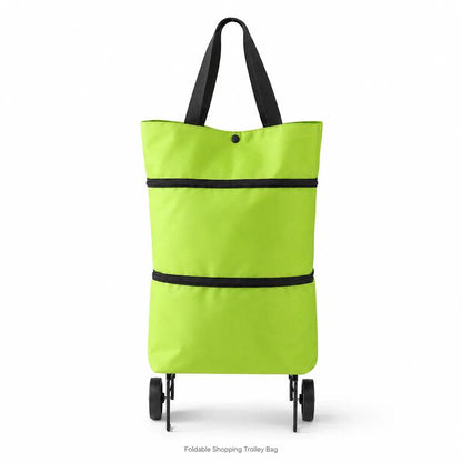 Heavy-Duty Rolling Cart with Reinforced Oxford Fabric, Silent Wheels