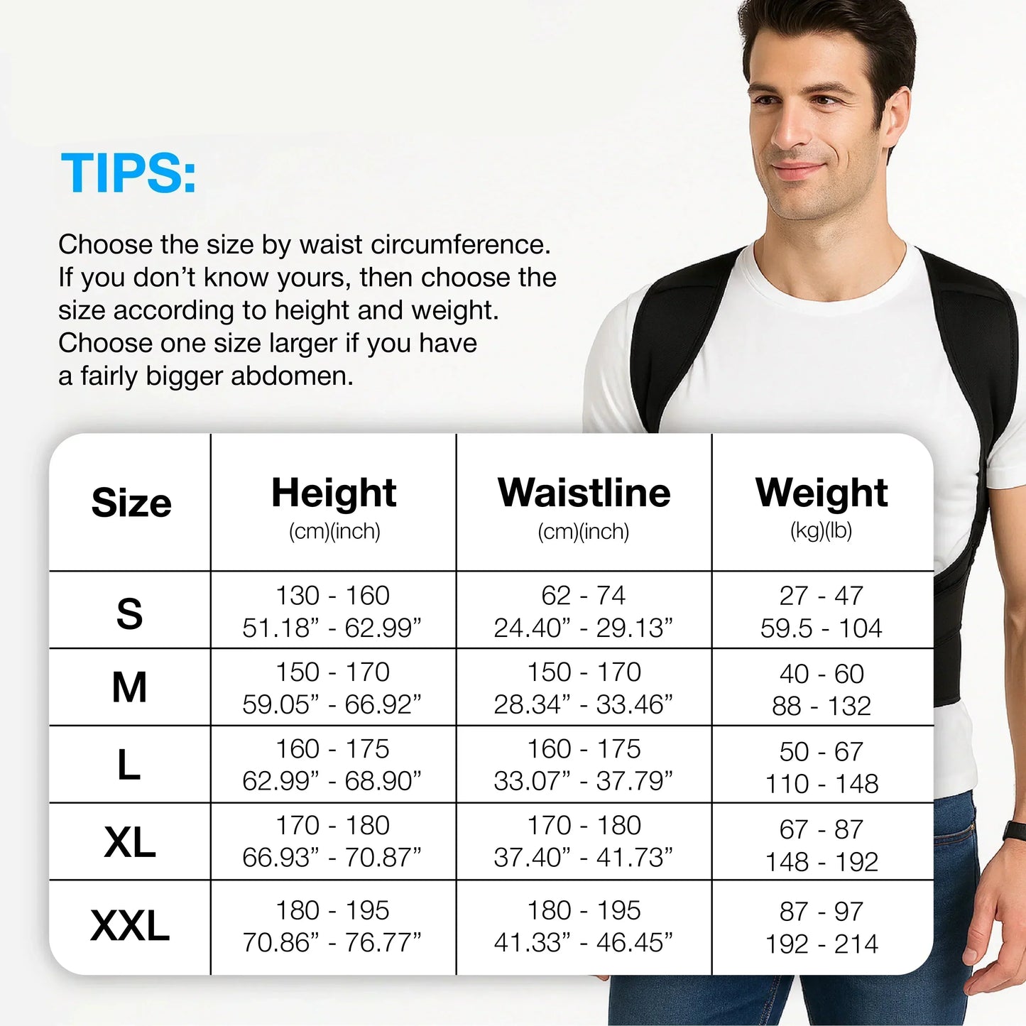 👦HZA™ - THE ORIGINAL BACK HERO👧 Adjustable Back Posture Corrector with Firm Support for Men & Women