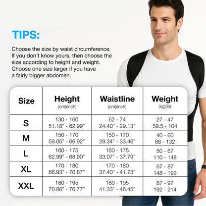 👦HZA™ - THE ORIGINAL BACK HERO👧 Adjustable Back Posture Corrector with Firm Support for Men & Women