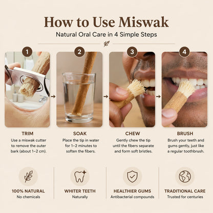 Miswak - Nature's Original Toothbrush (Thick Version)