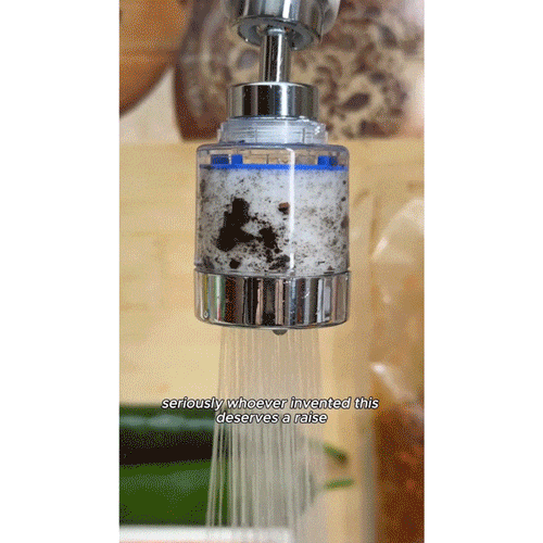 Faucet Water Filter for Sink  Splash-Proof Tap Filter for Kitchen & Bathroom