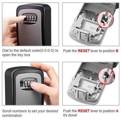 🔐 LIMITED‑TIME 50% OFF! ⚡ Wall‑Mount Resettable Combination Key Box – Rust‑Proof, Large Storage, Heavy‑Duty ✨